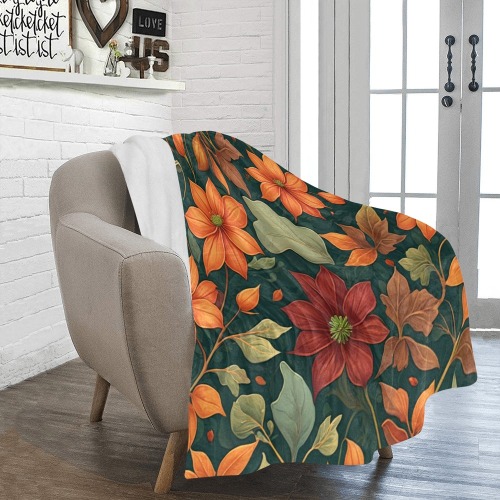 Fabulous Florals 16 Ultra-Soft Micro Fleece Blanket 50"x60"