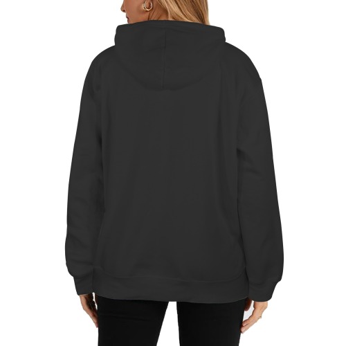 Whale in the Clouds Women's Oceanus Hoodie Sweatshirt (Model H03)