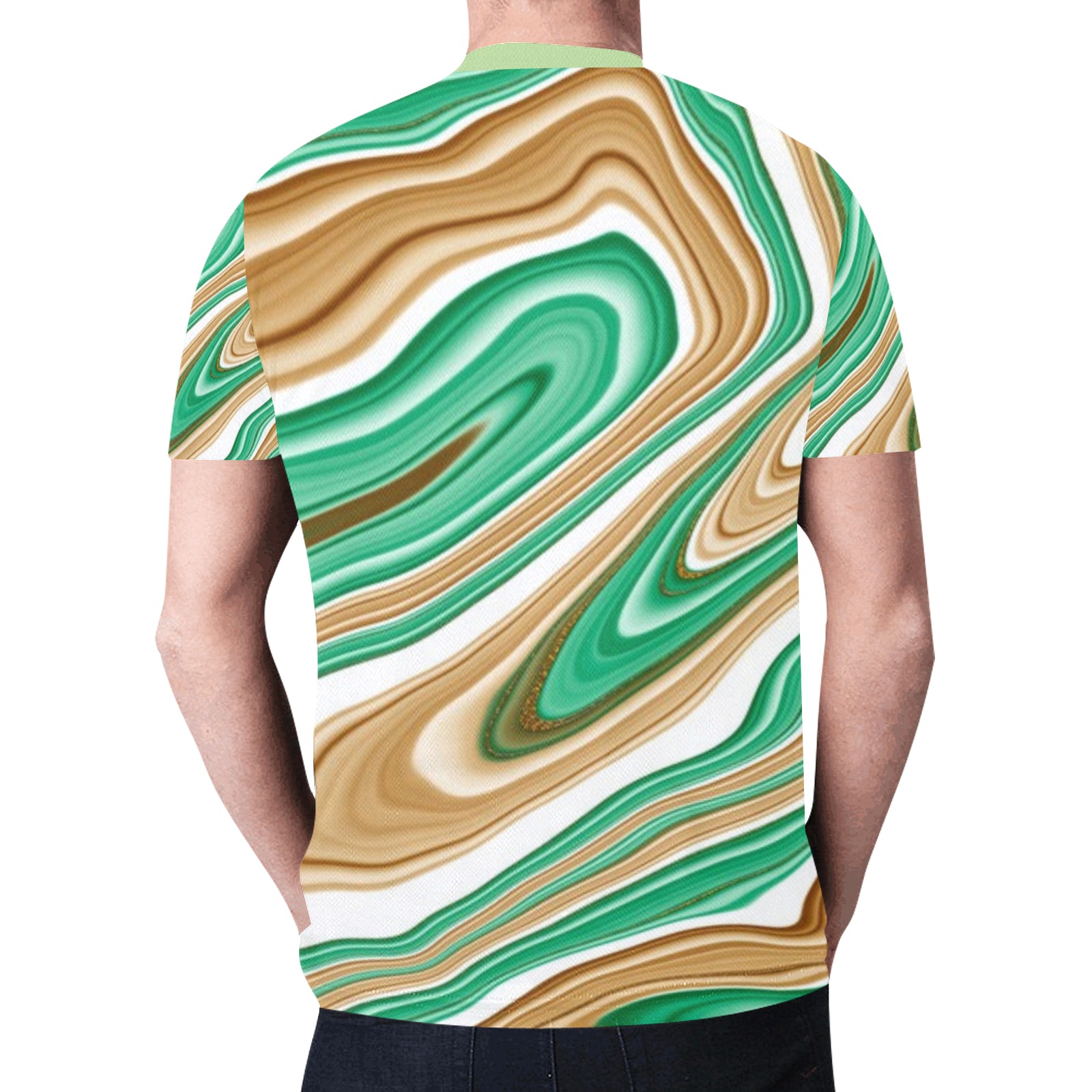 camiseta hombre menta New All Over Print T-shirt for Men (Model T45)