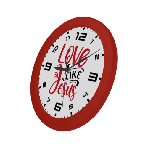 Love Like Jesus (R) Circular Plastic Wall clock