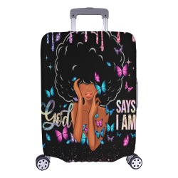 GOD  SAYS I AM Luggage Cover/Large 26"-28"