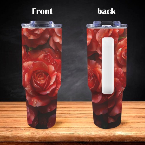 Floral Style 6 Tumbler 40oz Tumbler with Handle