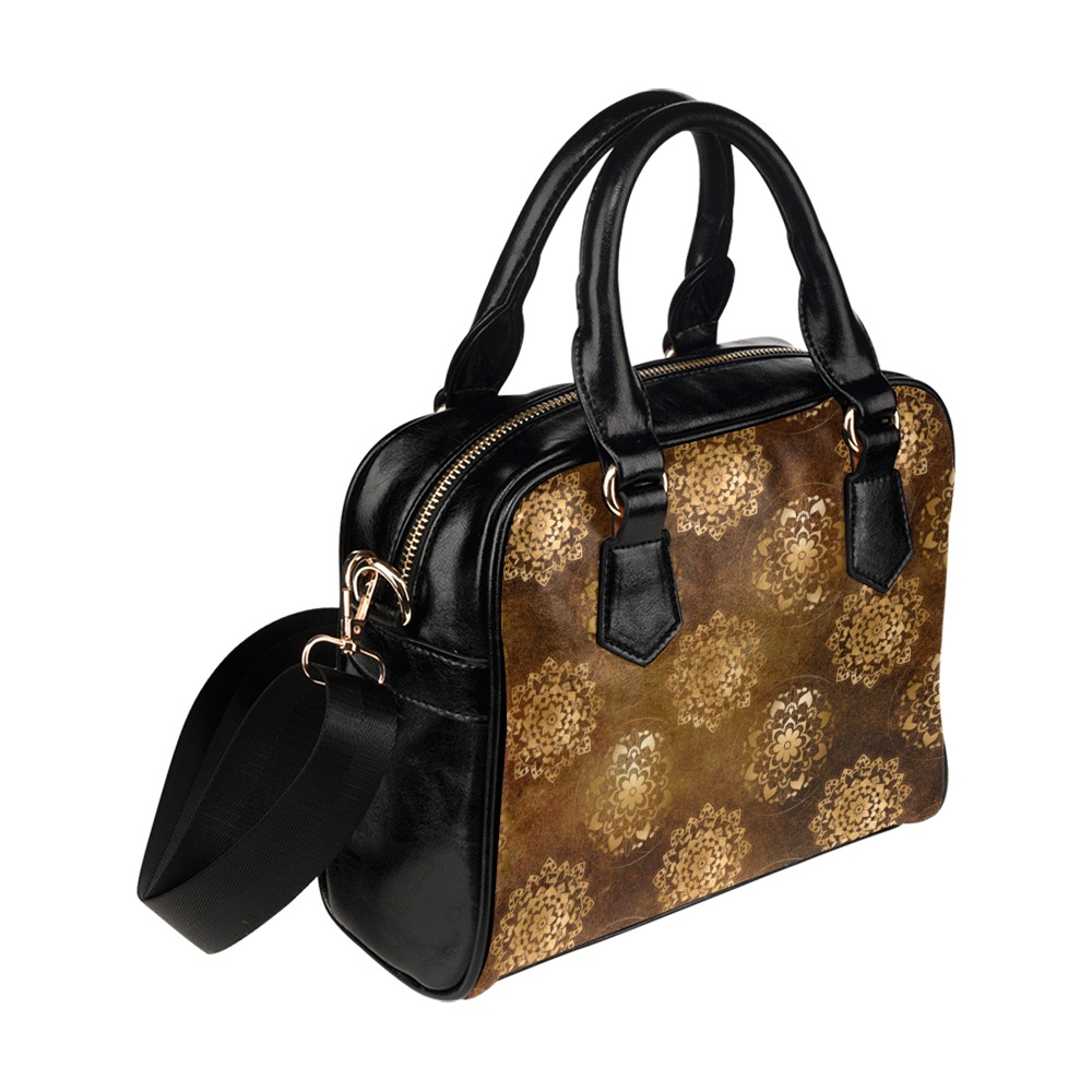 Brown Mandala | Shoulder Handbag (Model 1634)