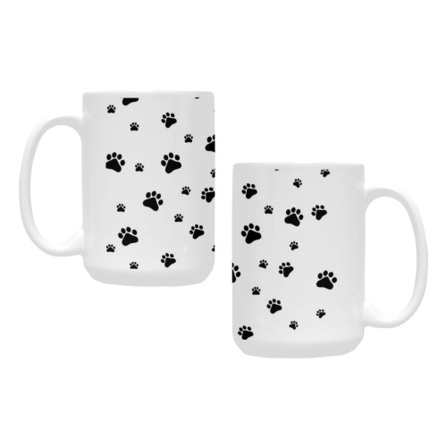 Puppy Paws White by Fetishworld Custom Ceramic Mug (15OZ)
