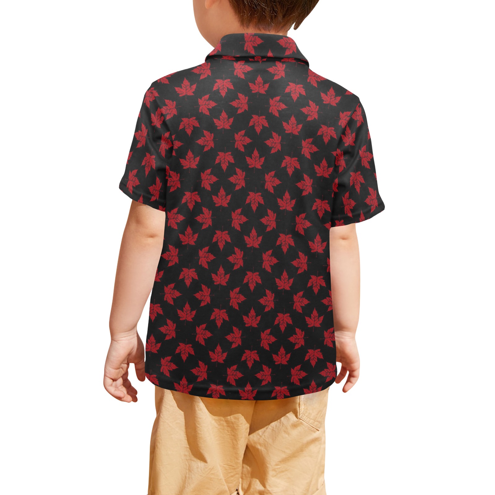 Cool Canada Kid's Team Little Boys' All Over Print Polo Shirt (Model T55)