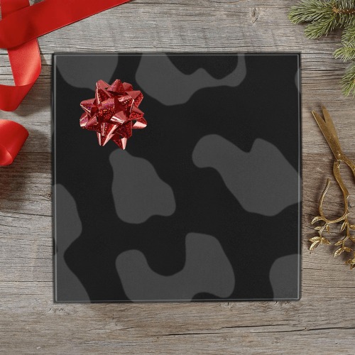 Leopard Print Black Gift Wrapping Paper 58"x 23" (1 Roll)