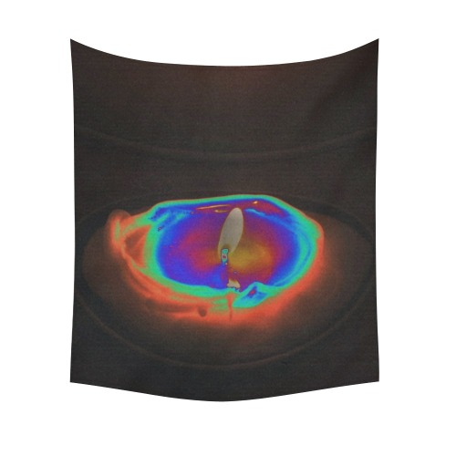 Melting Candle Rainbow Cotton Linen Wall Tapestry 51"x 60"