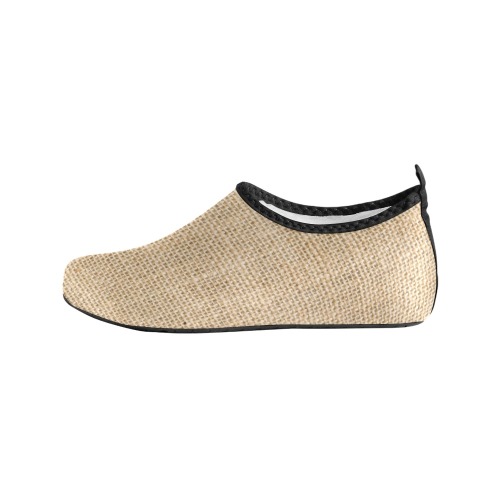 Burlap Fabric Men's Slip-On Water Shoes (Model 056)