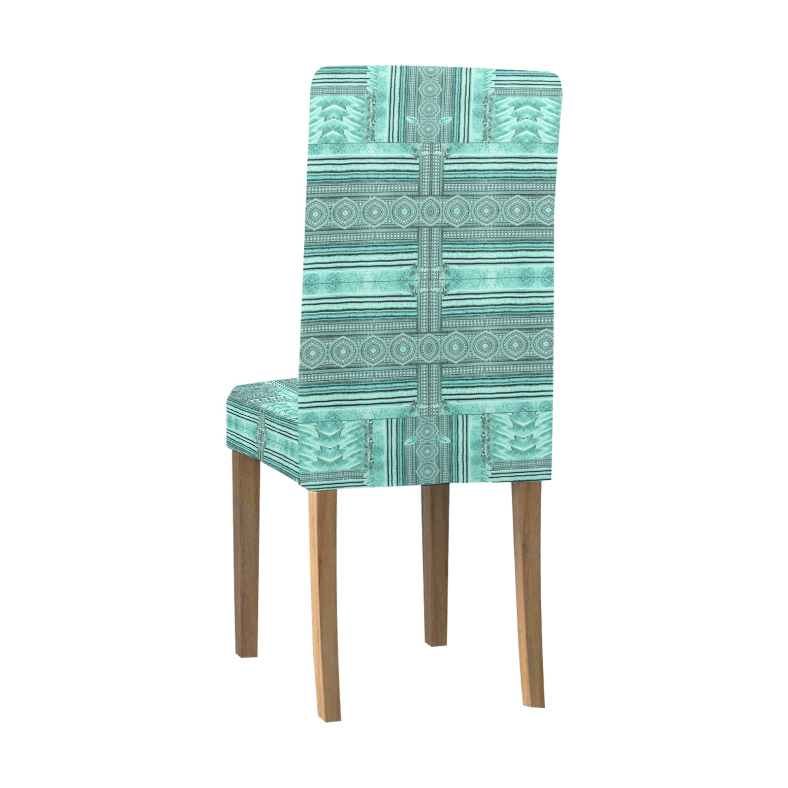 greec mosaic green Chair Cover (Pack of 4) ID D6360556
