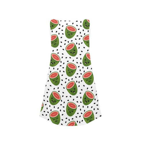 Watermelon Girls' Sleeveless Dress (Model D58)