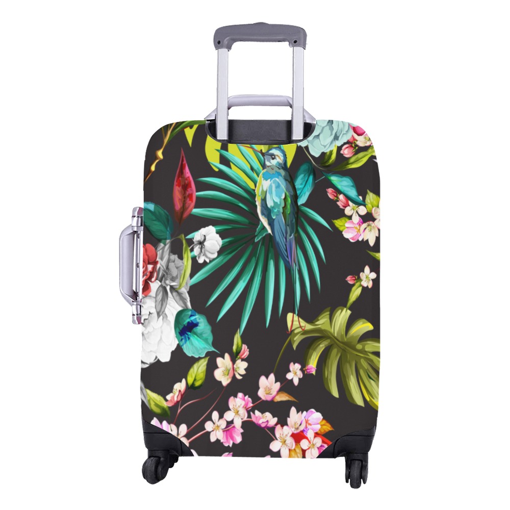 BEAUTIFUL BIRD/FLOWERS MEDIUM Luggage Cover/Medium 22"-25"