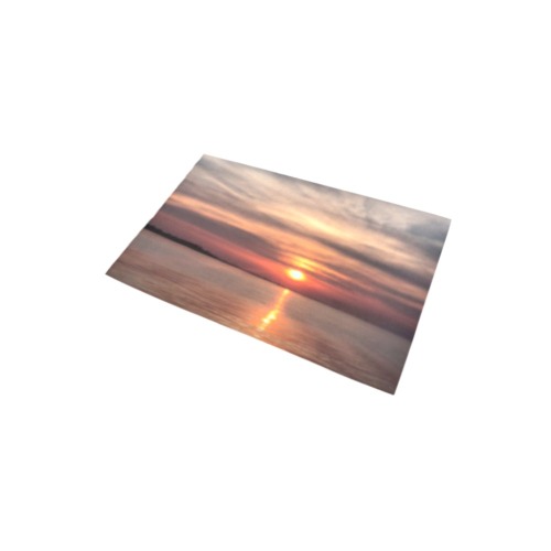 Pink Amber Sunset Collection Bath Rug 20''x 32''