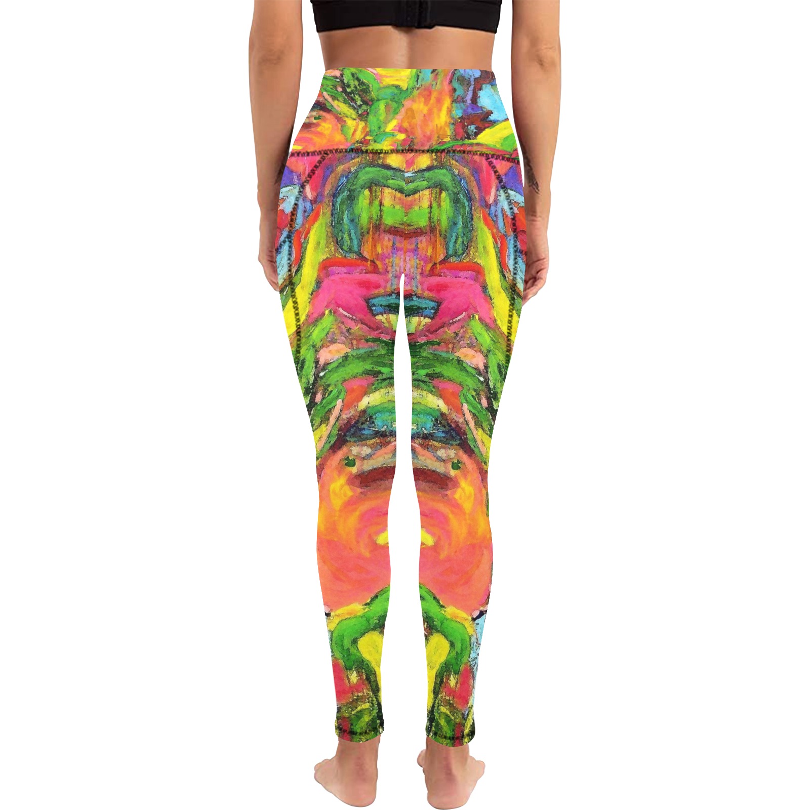 African Tree Collection Women's All Over Print Leggings with Pockets (Model L56)