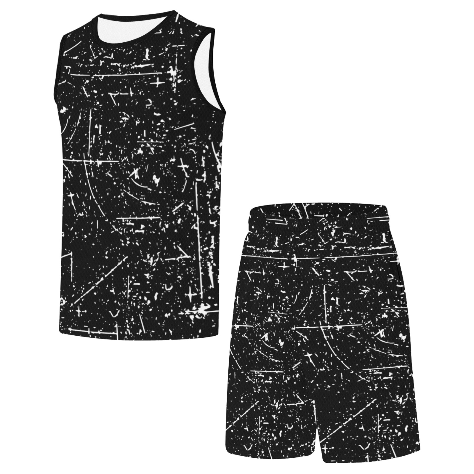 Black Board Basketball Uniform with Pocket