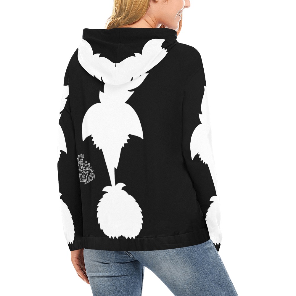 ITEM 16 _ SILHOUETTE - HOODIE All Over Print Hoodie for Women (USA Size) (Model H13)