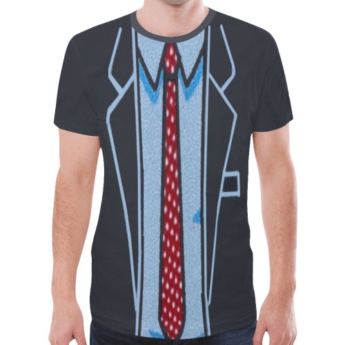 Business Tie Party Generic Costume Tee New All Over Print T-shirt for Men (Model T45)