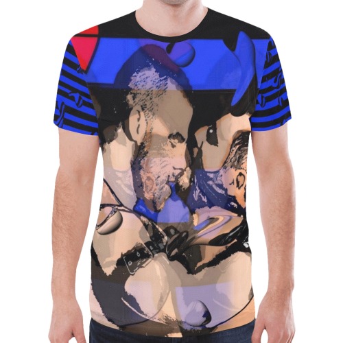Leather Gay by Nico Bielow New All Over Print T-shirt for Men (Model T45)