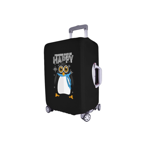 Penguins Make Me Happy Luggage Cover/Small 18"-21"