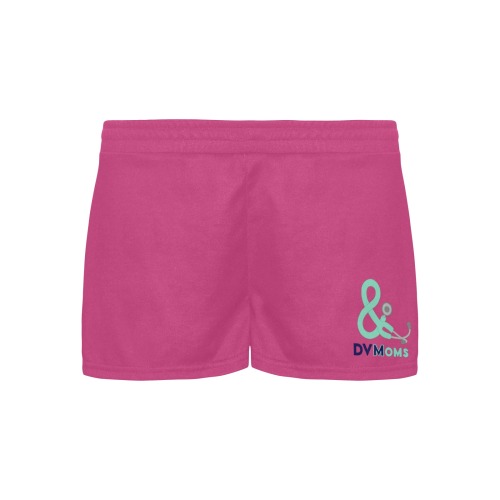 Shorts pink with single logo Women's Pajama Shorts