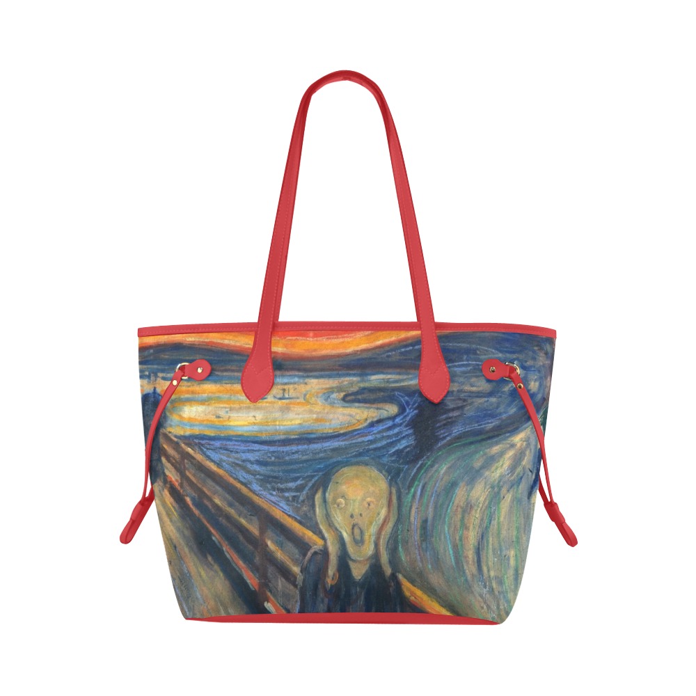 Edvard Munch-The scream Clover Canvas Tote Bag (Model 1661)