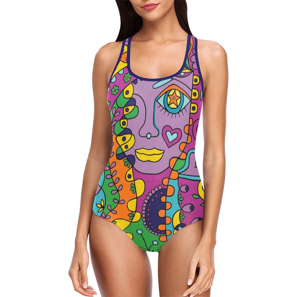 Arlene Vest One Piece Swimsuit (Model S04)