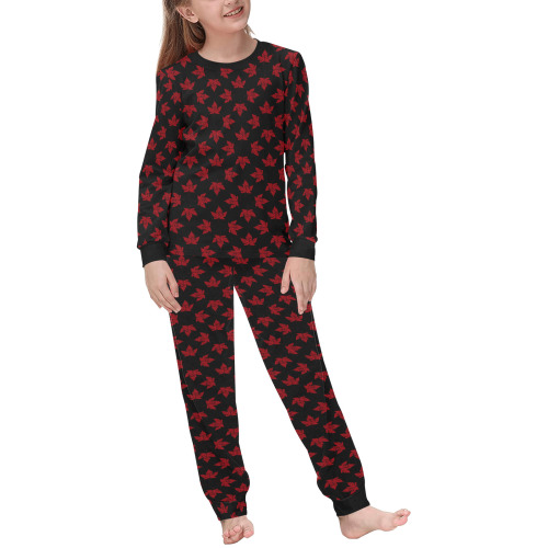 Cool Kid's Canada Pajama Sets Kids' All Over Print Pajama Set