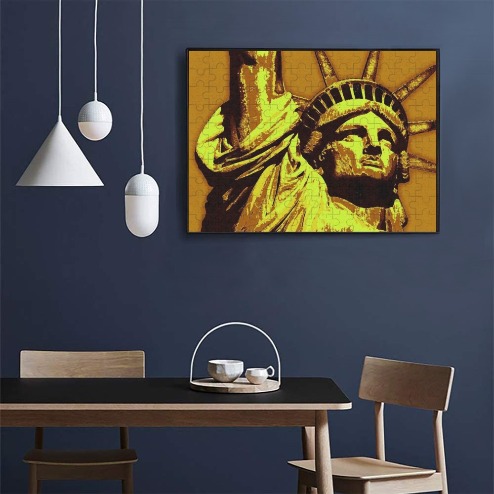 STATUE OF LIBERTY 2 (2) 500-Piece Wooden Photo Puzzles