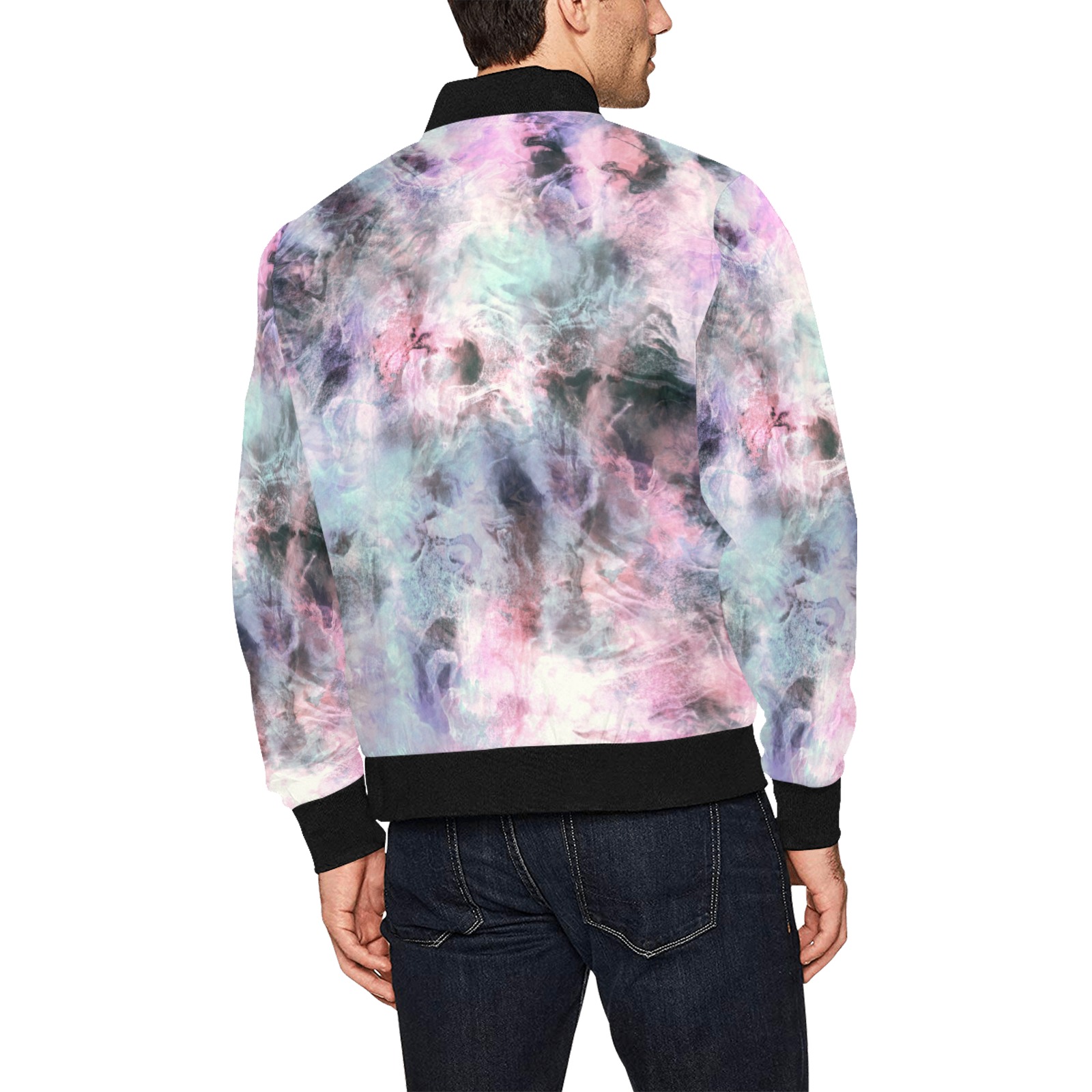 Colorful electric marbling All Over Print Bomber Jacket for Men (Model H31)