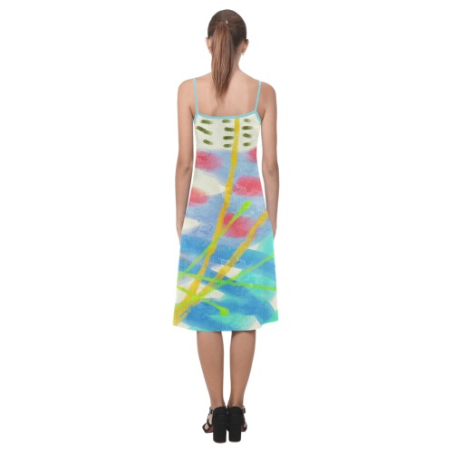 Original Abstract Art to Wear Alcestis Slip Dress (Model D05)