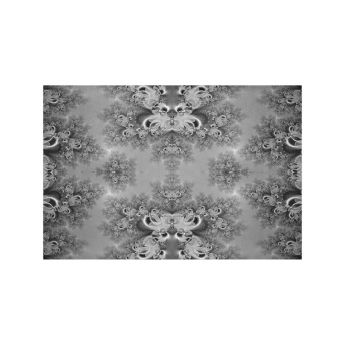 Cloudy Day in the Garden Frost Fractal Placemat 12’’ x 18’’ (Set of 6)