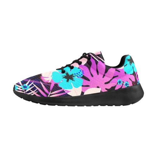GROOVY FUNK THING FLORAL PURPLE Men's Athletic Shoes (Model 0200)