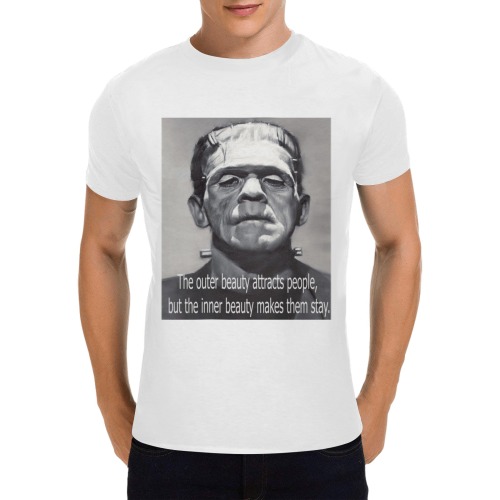 Frankenstein Men's T-Shirt in USA Size (Two Sides Printing)