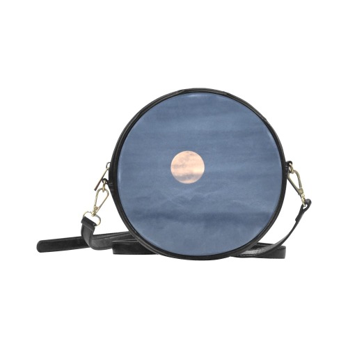 Moon waves Round Sling Bag (Model 1647)