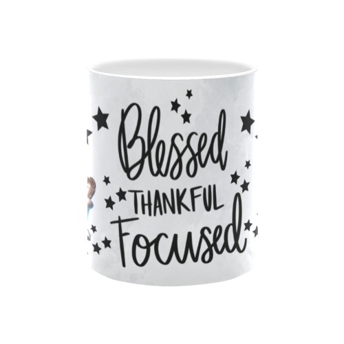"Blessed, Thankful, Focused" Mug White Mug(11OZ)