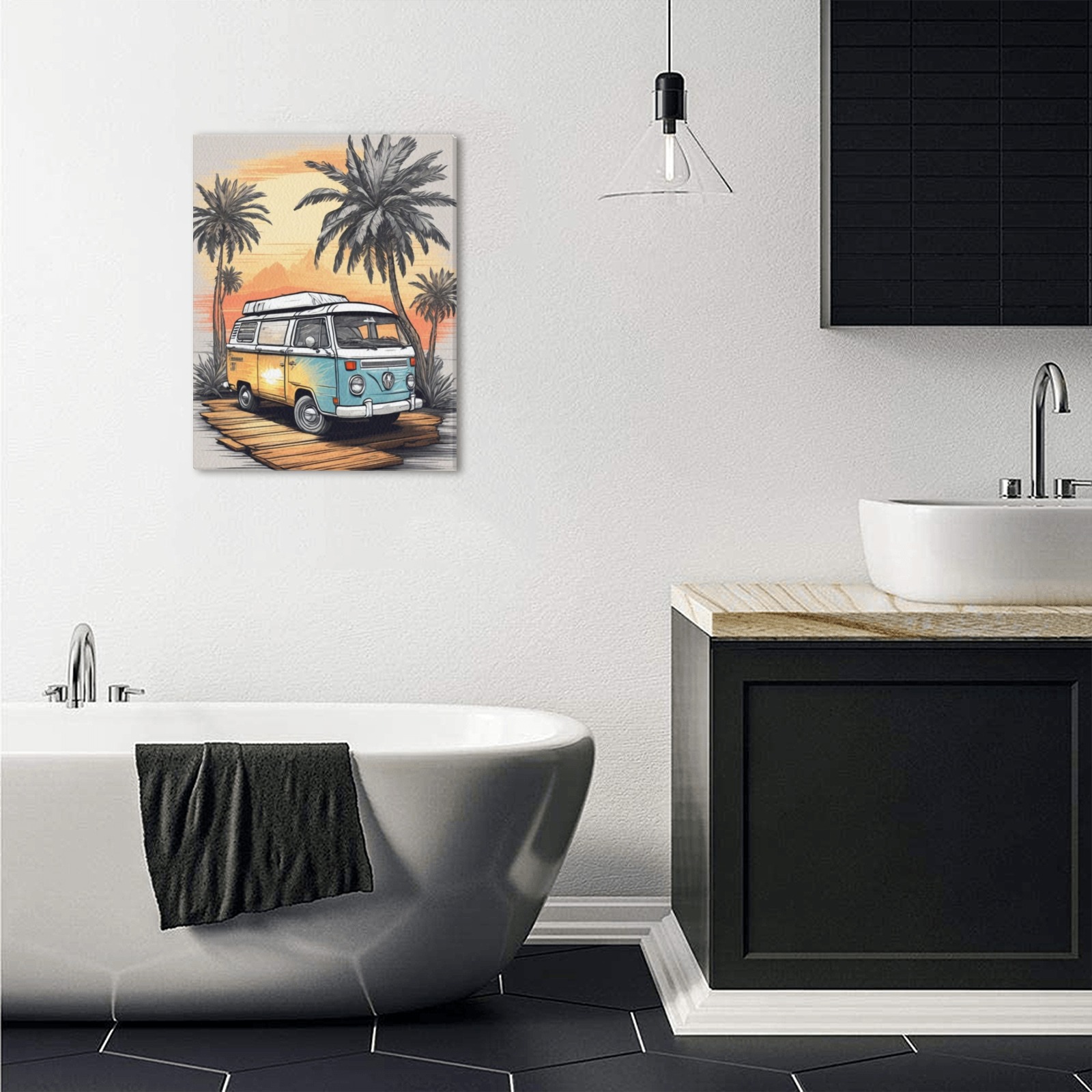 California Vibes Upgraded Canvas Print 11"x14"