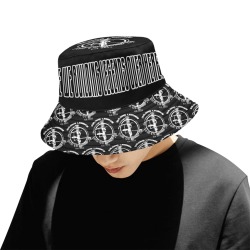 Are We Bucket Black White Black Unisex Summer Bucket Hat