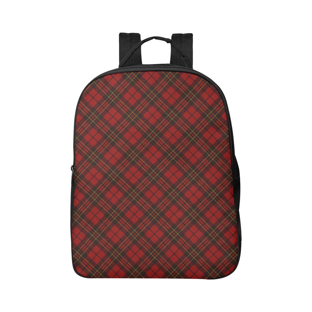 Red tartan plaid winter Christmas pattern holidays Popular Fabric Backpack (Model 1683)