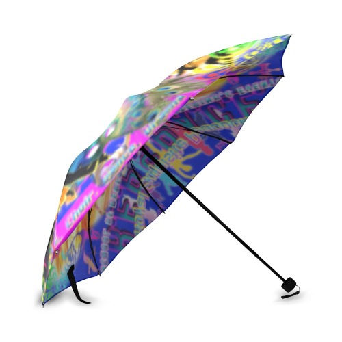 JNV REPSPACE COLORFUL Blue umbrella Foldable Umbrella (Model U01)