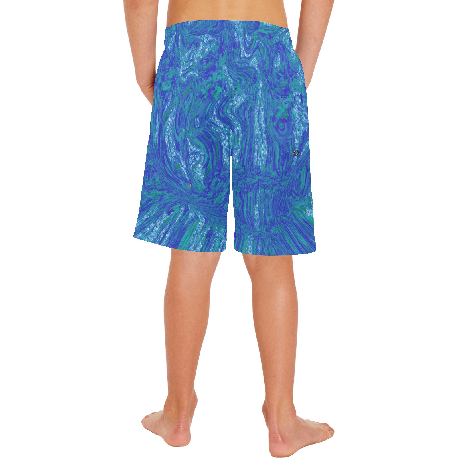 ocean storms Boys' Casual Beach Shorts (Model L52)