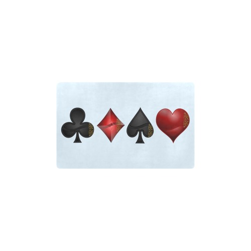 Black Red Playing Card Shapes / Blue