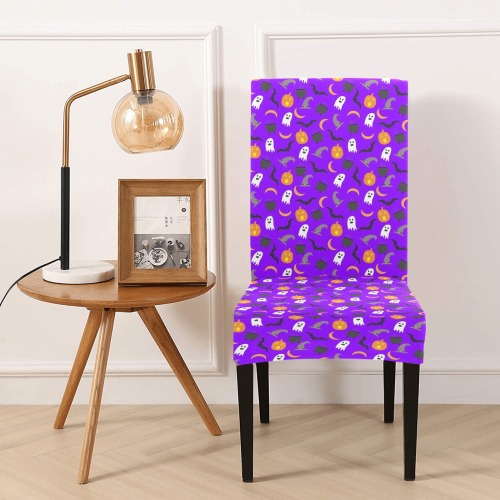 Halloween Pattern Removable Dining Chair Cover