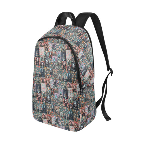 gothic floral cake collagepat Fabric Backpack for Adult (Model 1659)