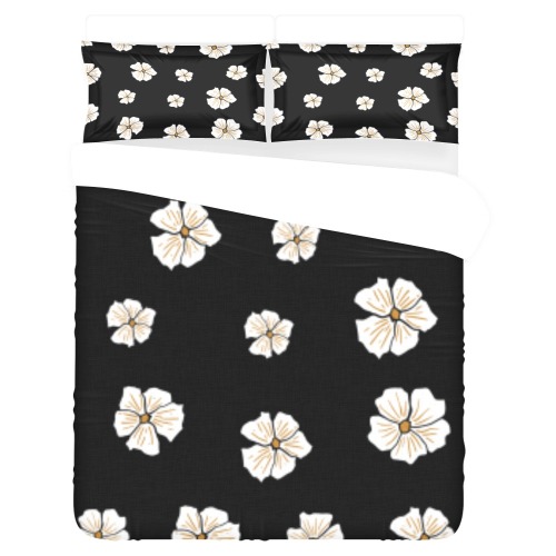 flowers 3-Piece Bedding Set