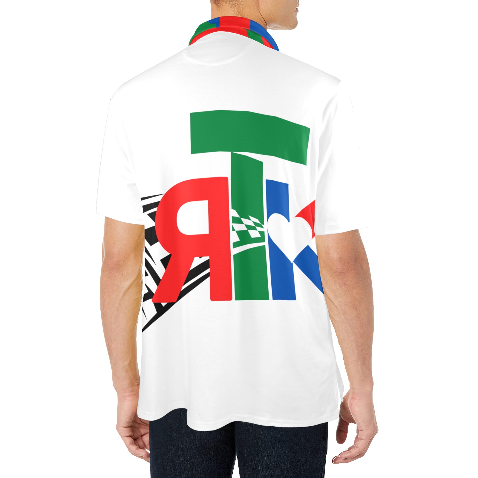 RTK Men's All Over Print Polo Shirt (Model T55)