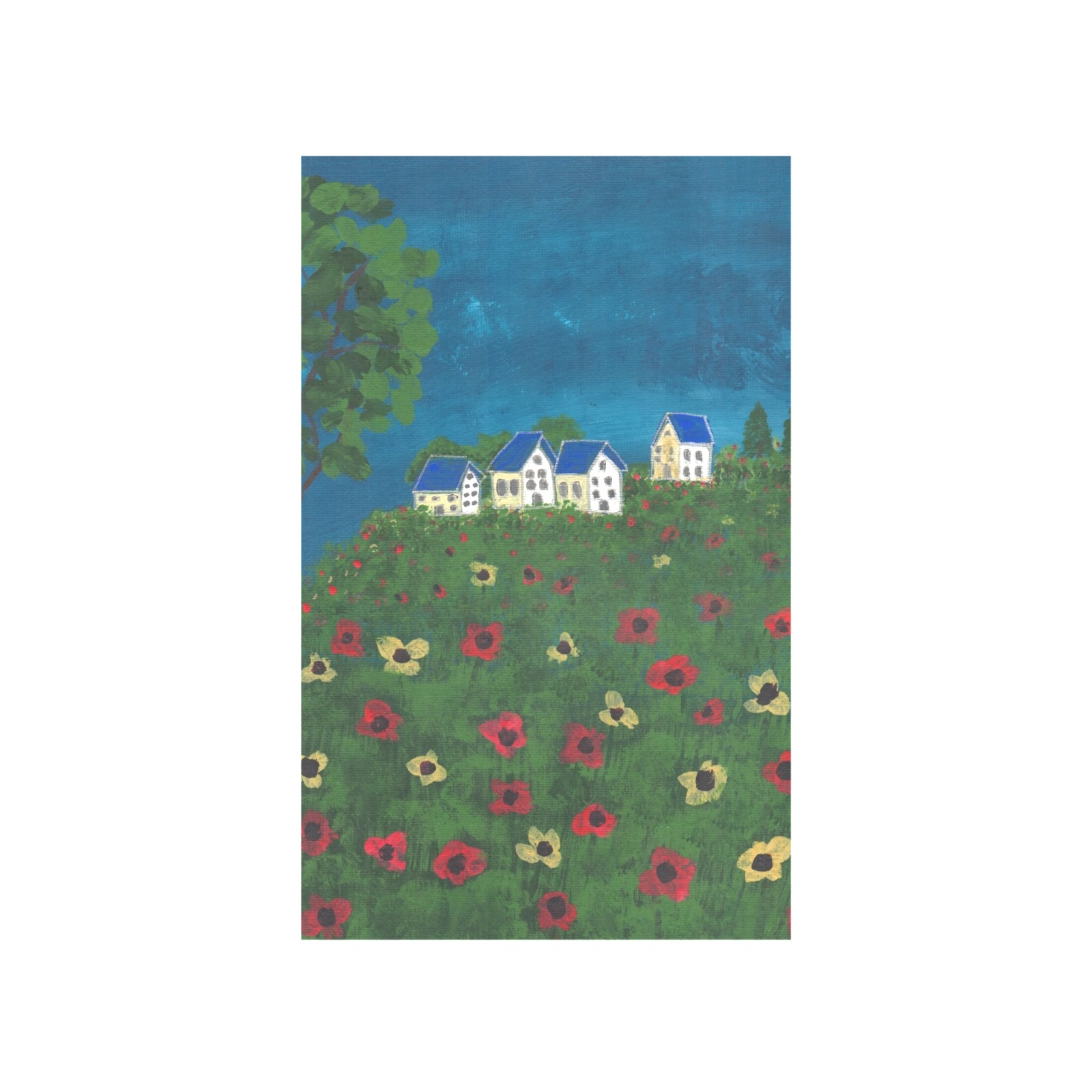 The Field of Poppies Art Print 19‘’x28‘’