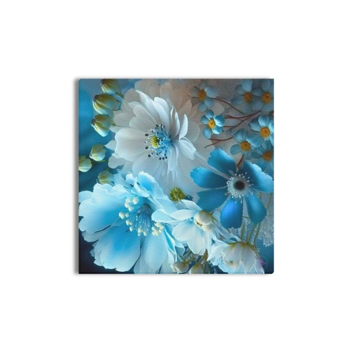 April Showers bring May Flowers Upgraded Canvas Print 16"x16"