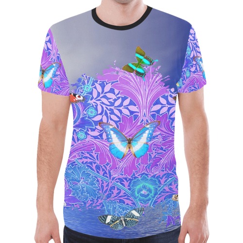 Butterfly Tree New All Over Print T-shirt for Men (Model T45)