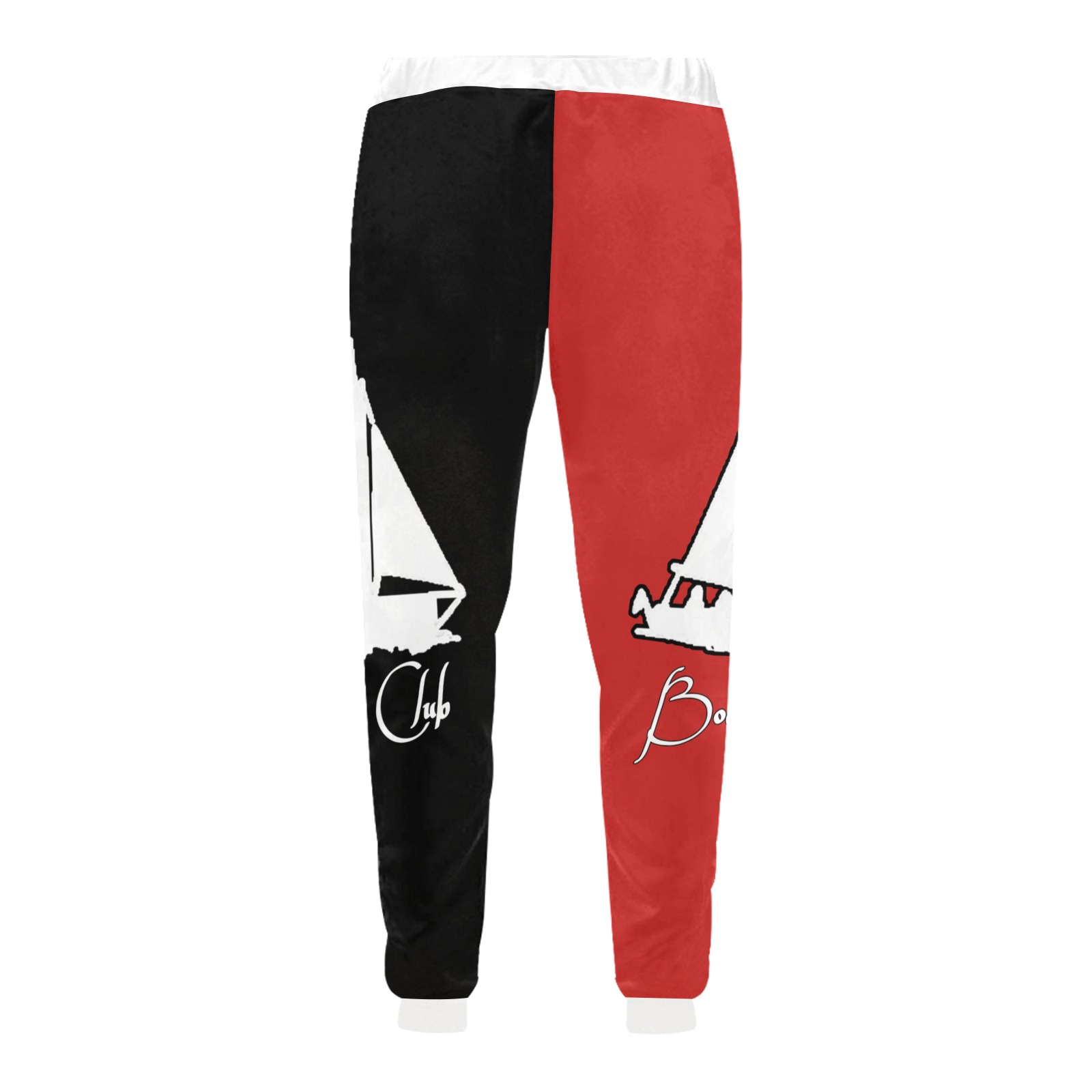 Boat Club Joggers Red Men's All Over Print Sweatpants (Model L11)