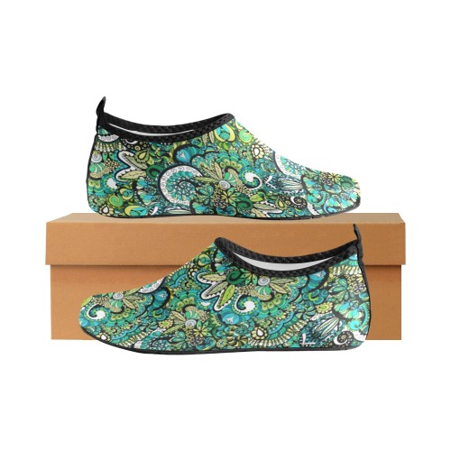 Tropical Illusion Women's Slip-On Water Shoes (Model 056)