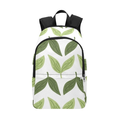 Lovely Retro Leaves Fabric Backpack for Adult (Model 1659)